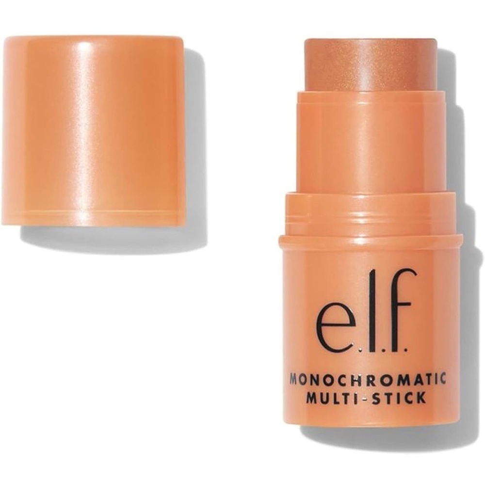 e.l.f. Monochromatic Multi Stick Glowing Mango 0.17 Oz Eyes Lips Cheeks Blush